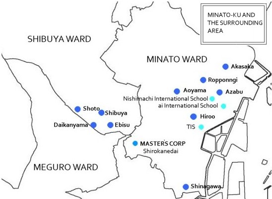 Minato-ku and The surrounding area